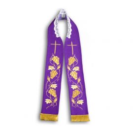 Stuła kapłańska haftowana (31) - EUCHARYSTYCZNE