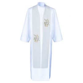 Stuła kapłańska Alfa i Omega - haftowana (4) - EUCHARYSTYCZNE