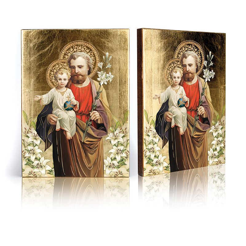 Ikona Święty Józef z Dzieciątkiem Jezus (2) - Ikona Święty Józef z Dzieciątkiem Jezus (2)