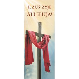 Baner na Wielkanoc "Jezus żyje Alleluja!" (30) - WIELKANOC