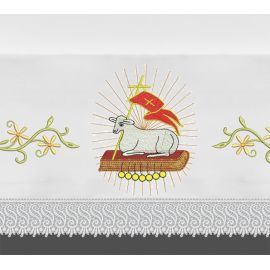 Obrus ołtarzowy wielkanocny  - Baranek (5) - OBRUSY OŁTARZOWE