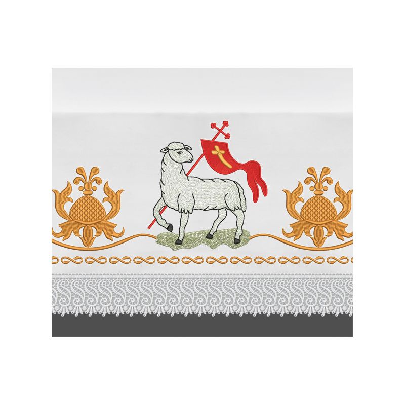 Obrus ołtarzowy wielkanocny  - Baranek (6) - Obrus ołtarzowy wielkanocny  - Baranek (6)