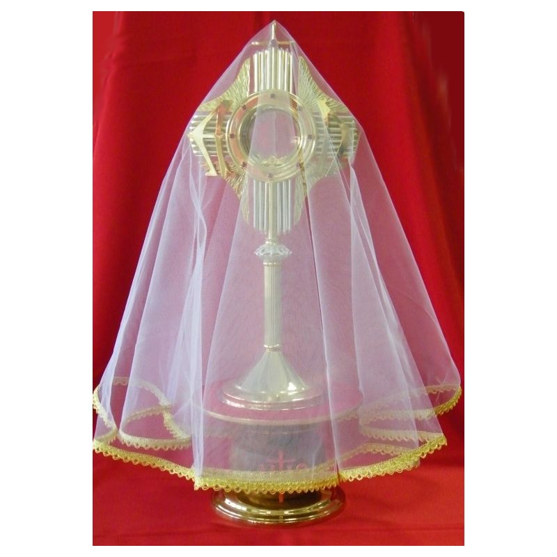 Welon na monstrancje - 140 cm - Welon na monstrancje haftowany