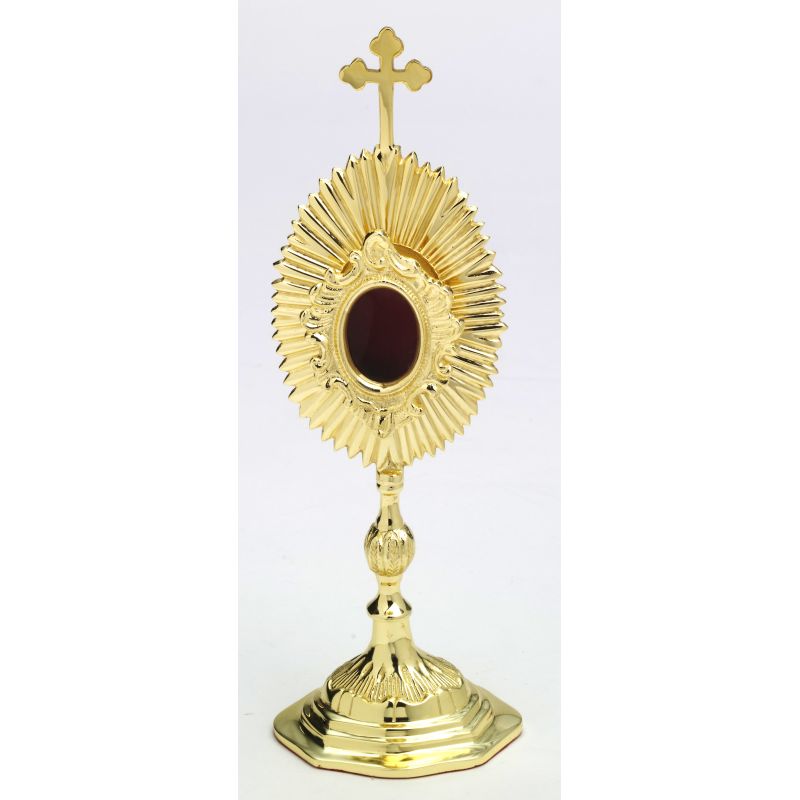 Relikwiarz mosiężny - 22 cm - Relikwiarz mosiężny - 22 cm