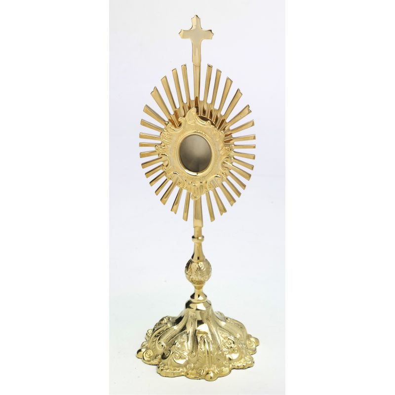 Relikwiarz mosiężny - 35 cm - Relikwiarz mosiężny - 35 cm