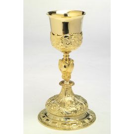 Kielich barokowy, pozłacany - 25 cm - zdjęcie 3 - Kielich barokowy, pozłacany - 25 cm