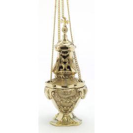 Trybularz mosiężny, odlewany - 30 cm - TRYBULARZE, ŁÓDKI