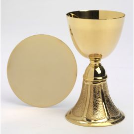 Kielich + patena, pozłacane - 18,5 cm