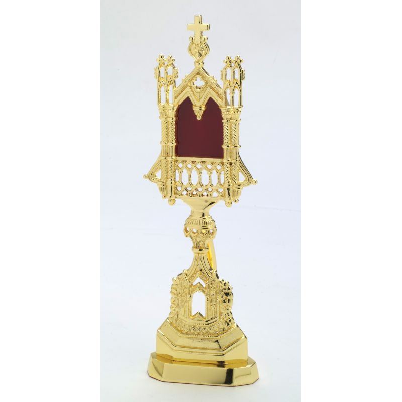 Relikwiarz złoty bądź srebrny - 28 cm. - Relikwiarz złoty bądź srebrny - 28 cm.