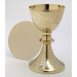 Kielich + patena, złocone - 20 cm