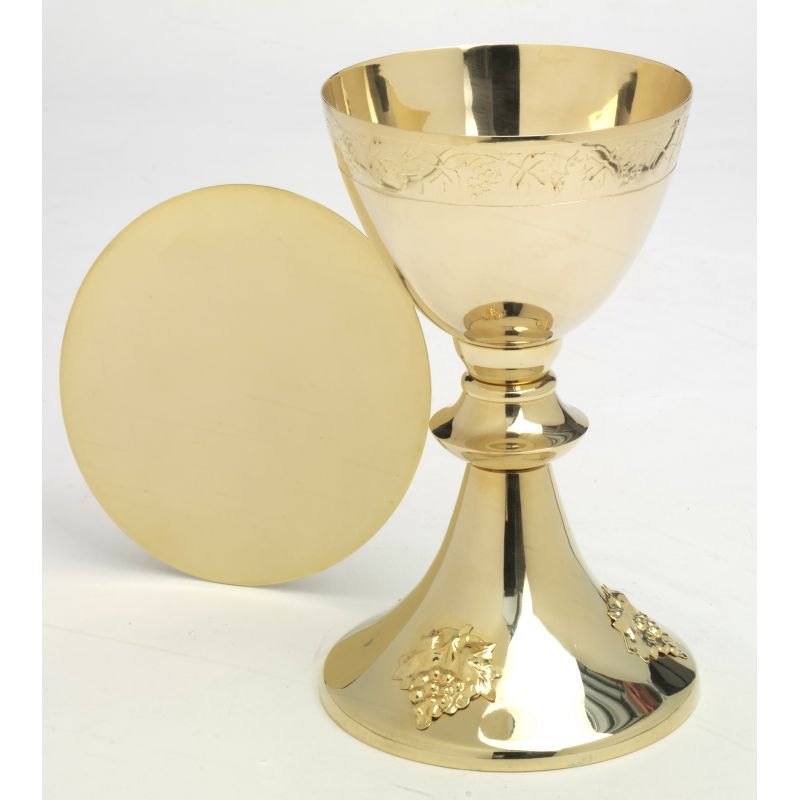 Kielich + patena (winogrona) - 20 cm - Kielich + patena (winogrona) - 20 cm