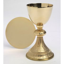 Kielich + patena, pozłacane - 18,5 cm  (806)
