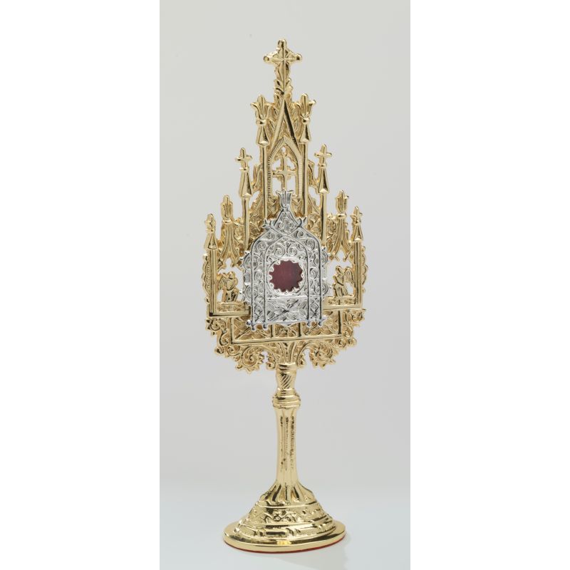 Relikwiarz złocony - 22,5 cm - Relikwiarz złocony - 22,5 cm
