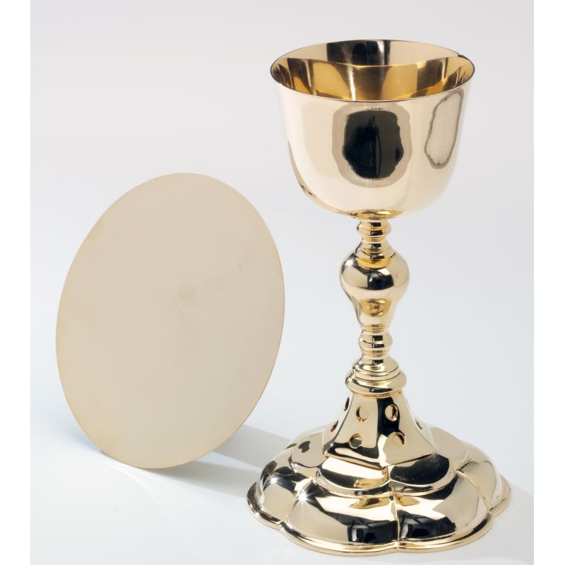 Kielich + patena -  pozłacane - 22 cm - Kielich + patena -  pozłacane - 22 cm