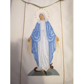 Ornat maryjny Matka Boża Niepokalana (M16) - zdjęcie 2 - Ornat maryjny Matka Boża Niepokalana (M16)