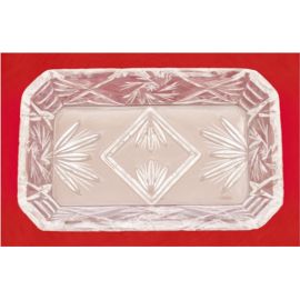 Taca szklana/ kryształ  15x9,5 cm. - AMPUŁKI I TACKI MSZALNE - Nowość