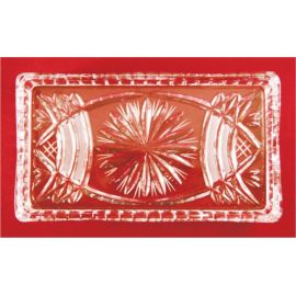 Taca szklana /kryształ - 20x11 cm. - AMPUŁKI I TACKI MSZALNE - Nowość