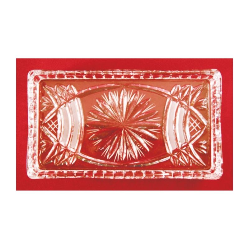 Taca szklana /kryształ - 20x11 cm. - Taca szklana /kryształ - 20x11 cm.
