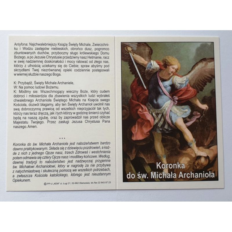 Obrazek - Koronka do św. Michała Archanioła - Obrazek - Koronka do św. Michała Archanioła