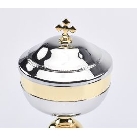 Puszka na komunikanty Maltańska, złocona - 19 cm (2) - zdjęcie 2 - Puszka na komunikanty Maltańska, złocona - 19 cm (2)