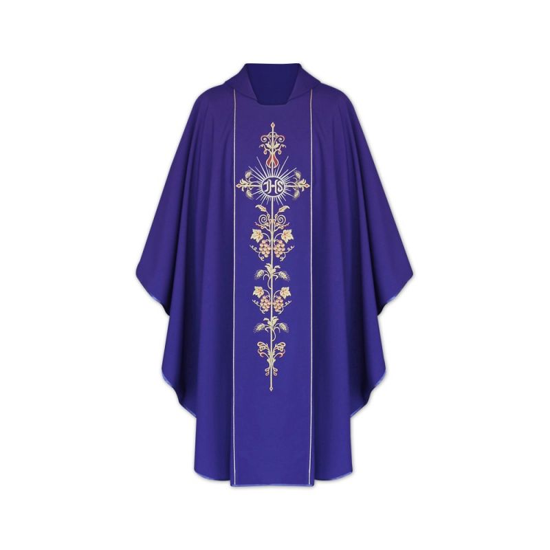 Ornat gotycki IHS - kolory liturgiczne (1) - Ornat gotycki IHS (1)