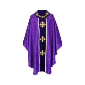 Ornat gotycki krzyż- kolory liturgiczne (8) - zdjęcie 2 - Ornat gotycki krzyż- kolory liturgiczne (8)