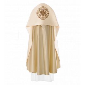 Welon liturgiczny IHS haftowany, ecru satyna (16) - zdjęcie 3 - Welon liturgiczny IHS haftowany, ecru satyna (16)
