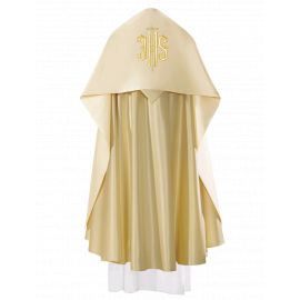 Welon liturgiczny IHS haftowany, ecru satyna (17) - zdjęcie 3 - Welon liturgiczny IHS haftowany, ecru satyna (17)