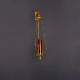 Lampa wieczna mosiężna z krzyżami - LAMPKI WIECZNE