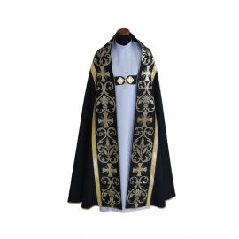 Kapa rzymska, kolory liturgiczne - tkanina żakard (10) - zdjęcie 3 - Kapa rzymska, kolory liturgiczne - tkanina żakard (10)