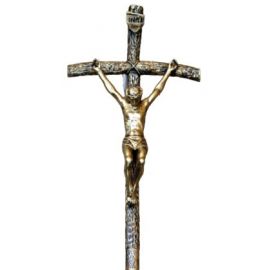 Krzyż Papieski z zawieszką 55/30 cm. - Chrystus