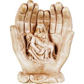 Pieta w dłoniach 14 cm. - Chrystus