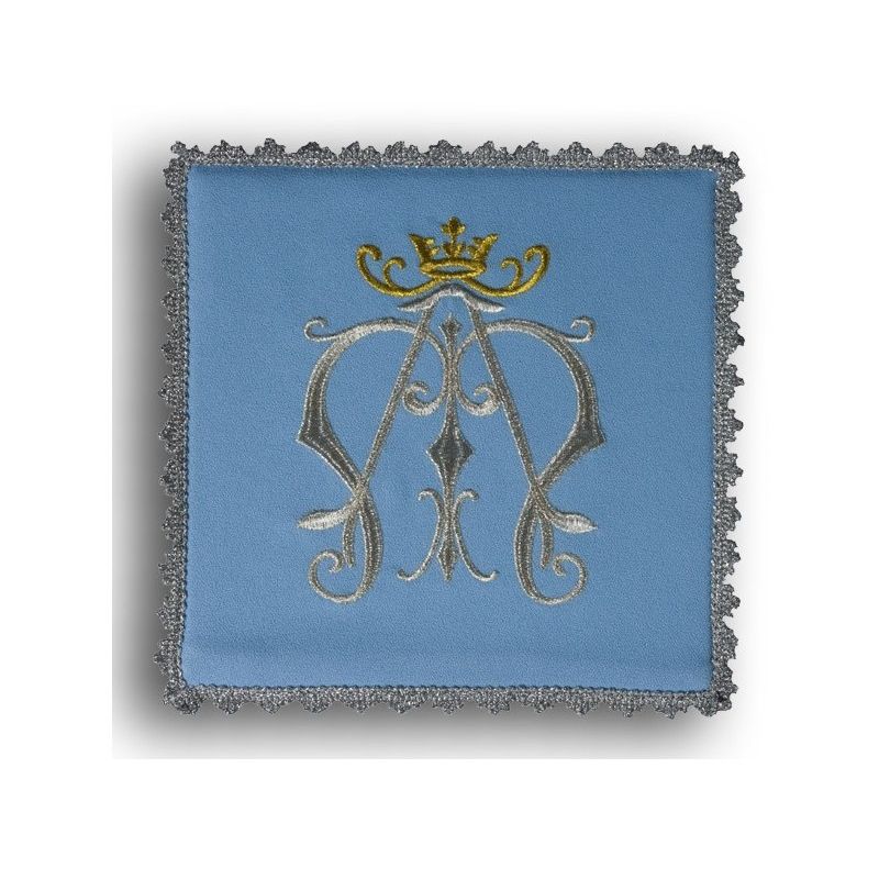 Palka haftowana niebieska - symbol Maryjny - Palka haftowana niebieska - symbol Maryjny