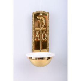 Kropielnica mosiężna Alfa i Omega - 25 cm - KROPIELNICE