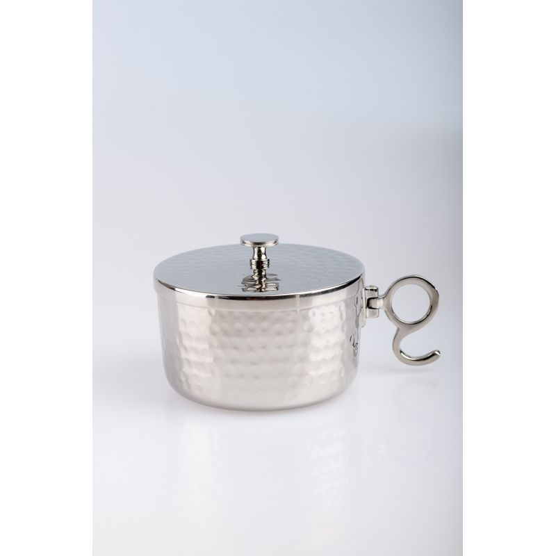 Puszka na komunikanty, posrebrzana z zamknięciem - 5,5 cm - Puszka na komunikanty, posrebrzana z zamknięciem - 5,5 cm