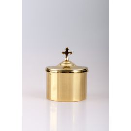 Pojemnik na hostię, pozłacany - h 7cm, Ø 9cm - PUSZKI MSZALNE