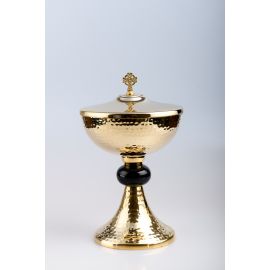 Puszka na komunikanty, mosiężna , pozłacana - 24 cm (61)