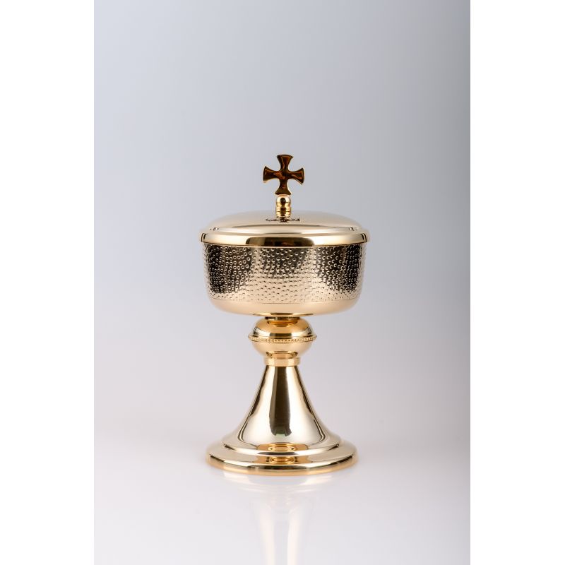 Puszka na komunikanty, mosiężna , pozłacana - 23 cm (30) - Puszka na komunikanty, mosiężna , pozłacana - 23 cm (30)