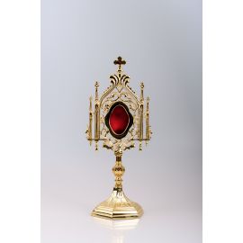 Relikwiarz pozłacany 35 cm (13)