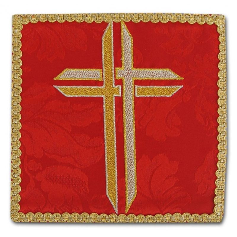 Palka haftowana czerwona - Krzyż (1) - Palka haftowana czerwona - Krzyż (1)