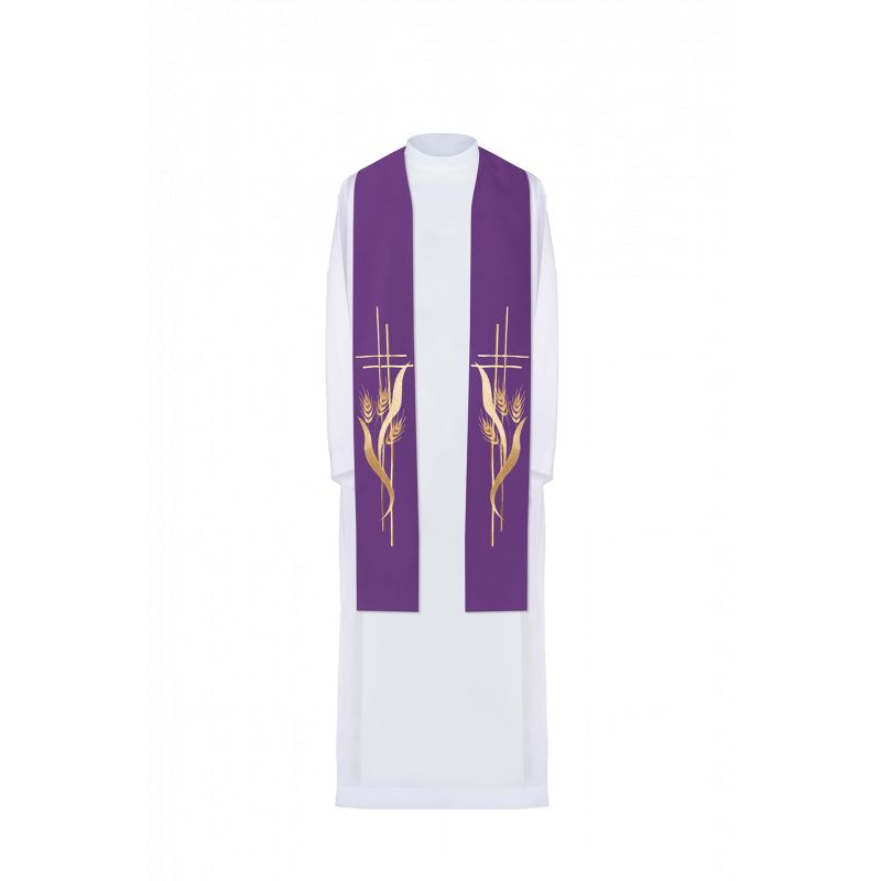 Stuła haftowana - kolory liturgiczne (83) - Stuła haftowana - kolory liturgiczne (83)