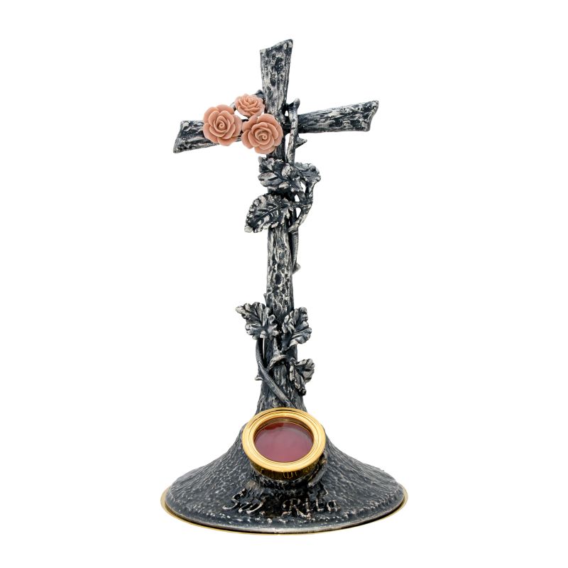 Relikwiarz Św. Rity - srebrzony, patynowany - 30 cm - Relikwiarz Św. Rity - srebrzony, patynowany - 30 cm