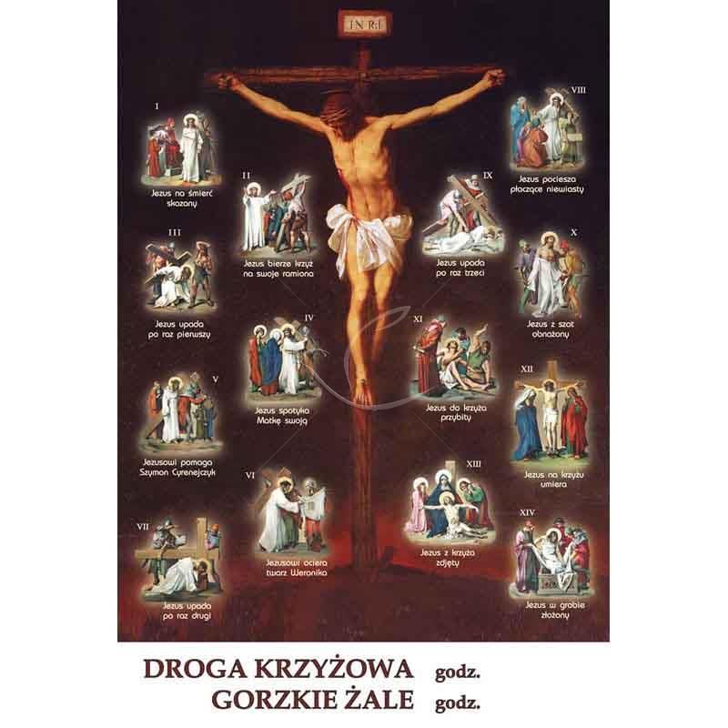 Plakat religijny – Droga Krzyżowa (2) - Plakat religijny – Droga Krzyżowa (2)