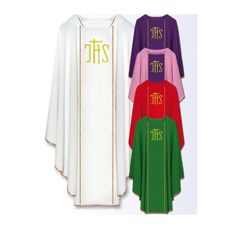 Ornat IHS haftowany pas (32) - Ornat IHS haftowany pas (32)