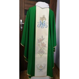 Ornat zielony Matka Boża Licheńska - zdjęcie 4 - Ornat zielony Matka Boża Licheńska