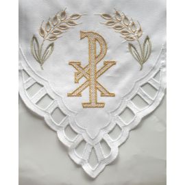 Obrus ołtarzowy haftowany - wzór eucharystyczny (149) - zdjęcie 2 - Obrus ołtarzowy haftowany - wzór eucharystyczny (149)