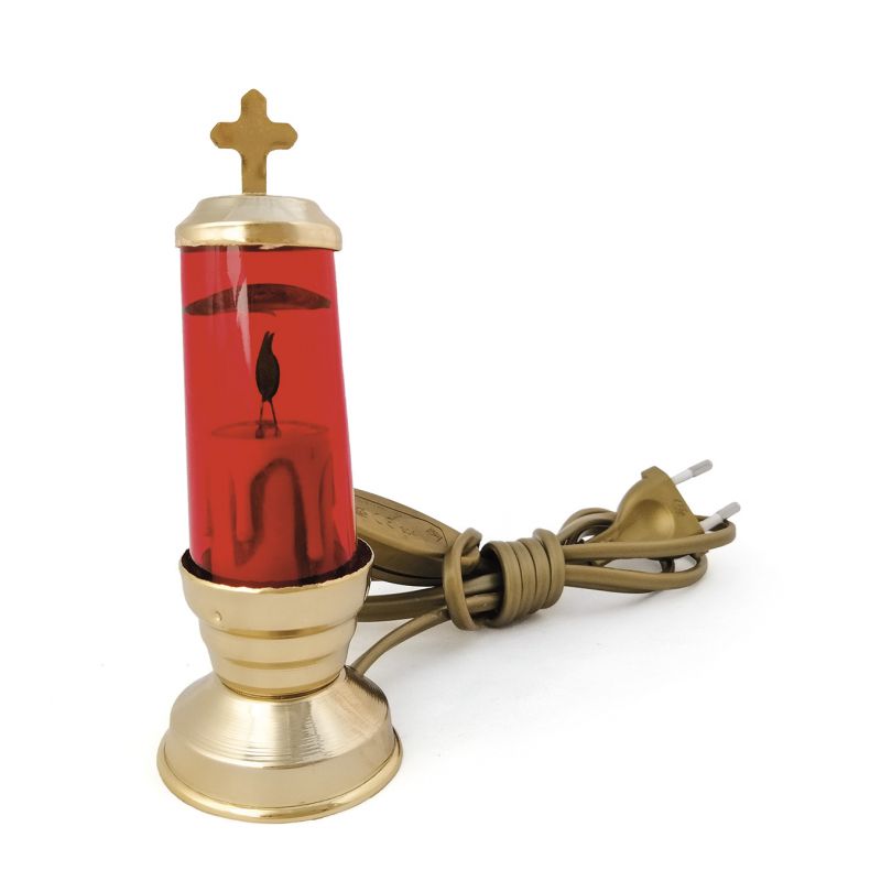 Lampka wieczna  elektryczna, stojąca - 14 cm. - Lampka wieczna  elektryczna, stojąca - 12 cm.