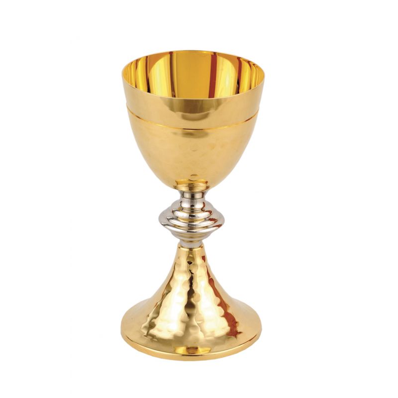 Kielich z ozdobnym młotkowaniem 20 cm (02) - Kielich z ozdobnym młotkowaniem 20 cm (02)