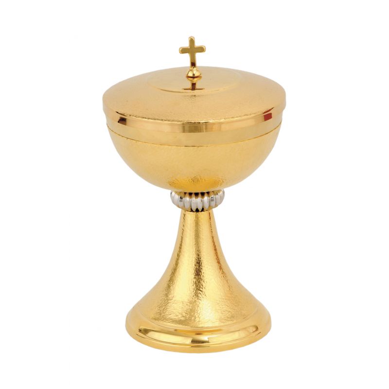 Puszka na komunikanty z ozdobnym ryflowaniem 17,5 cm (04) - Puszka na komunikanty z ozdobnym ryflowaniem 17,5 cm (04)