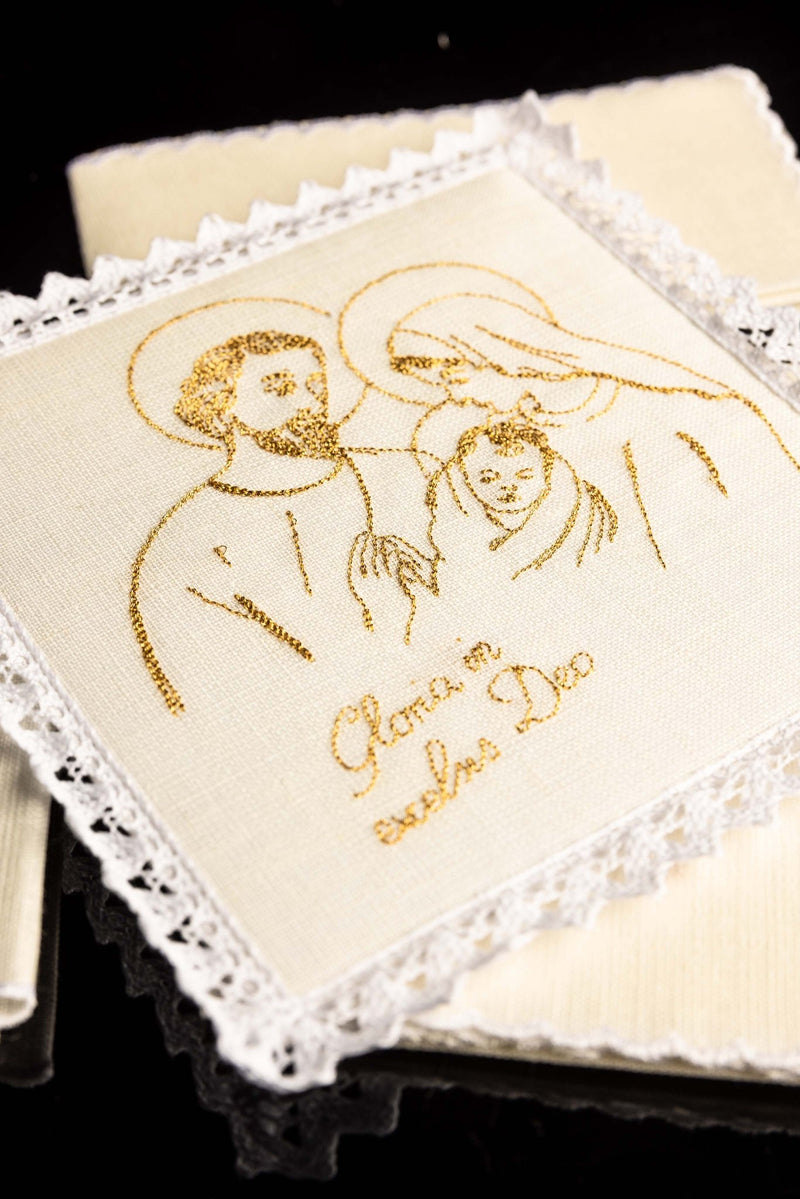 Bielizna kielichowa, lniana, Boże Narodzenie (84H) - zdjęcie 2